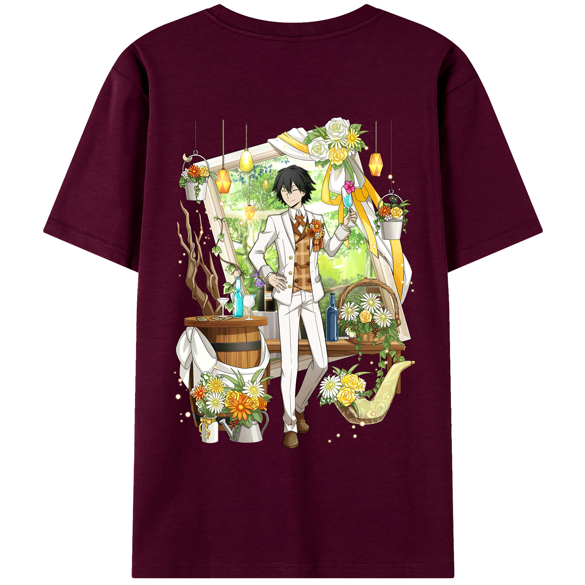 （画像用） 文豪ストレイドッグス Bungo Stray Dogs レディース半袖Tシャツ(バックプリント)